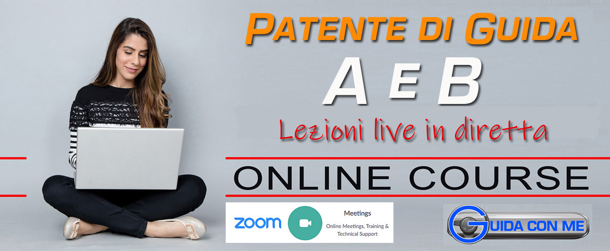 Corso teoria patente A e B su Zoom