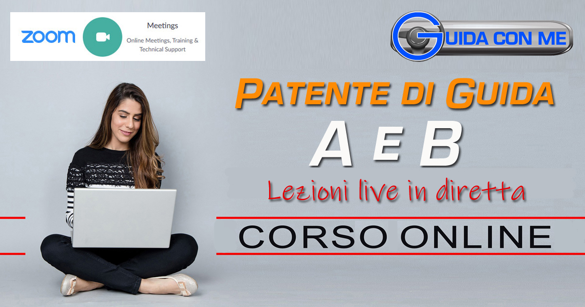 Corso teoria patente A e B su Zoom