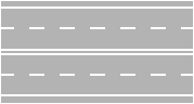 Strada a due corsie per ogni senso di marcia e i Quiz patente B