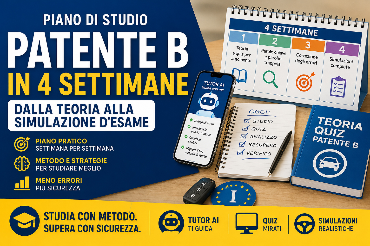 Come organizzare lo studio della patente B: un piano pratico dalla teoria alla simulazione d’esame Come organizzare lo studio della patente B: un piano pratico dalla teoria alla simulazione d’esame